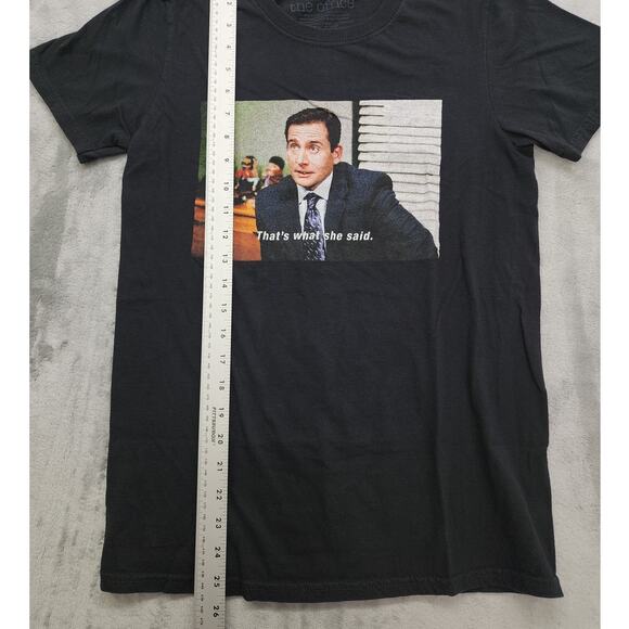 The Office Michael Scott That's What She Said Crew Neck Tee Size S Black Humor - Picture 6 of 7
